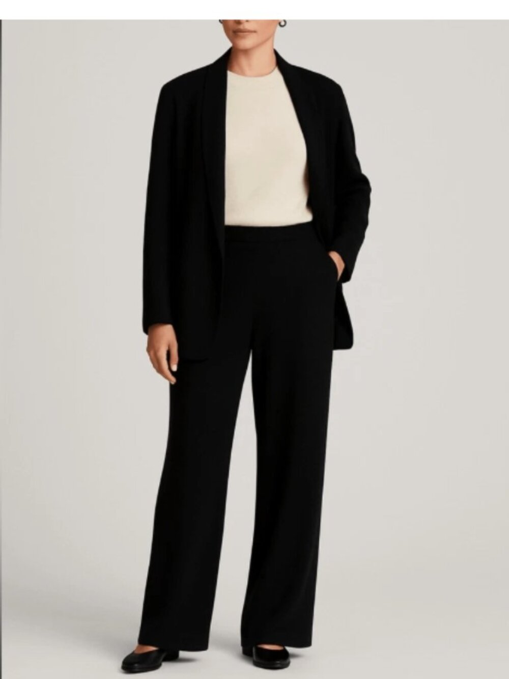 St. John Basic Knit Pants – Black, Classic Luxury Style Size 6